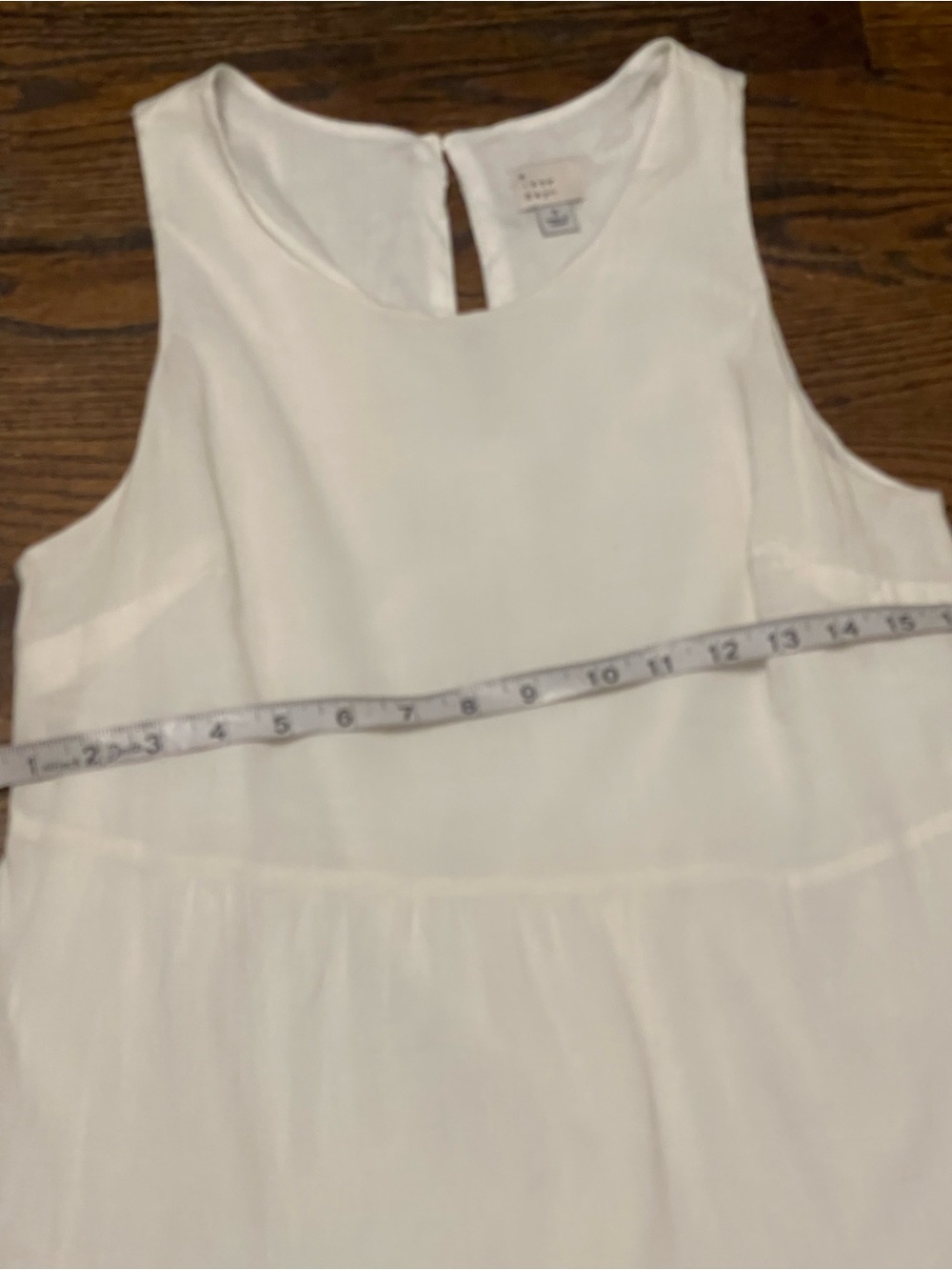 Sleeveless White Tiered Maxi Dress - Casual Summer Dress size S 100% cotton - Picture 9 of 14
